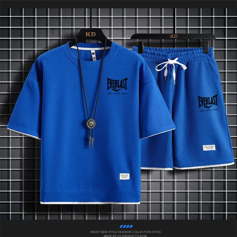Men's summer Waffle set: