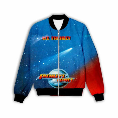 New Fashion Women/Men's 3D Print  Ace Frehley   Zipper Bomber Jackets Men Overcoat Mens Coat Zip Up Jackets    C1