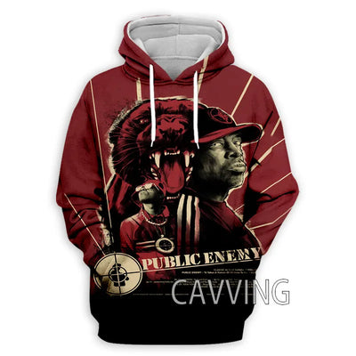 New Fashion Women/Men's 3D Print  Public Enemy  Hoodies Hooded Sweatshirts Harajuku Hoodie Sweatshirts Tops Clothing