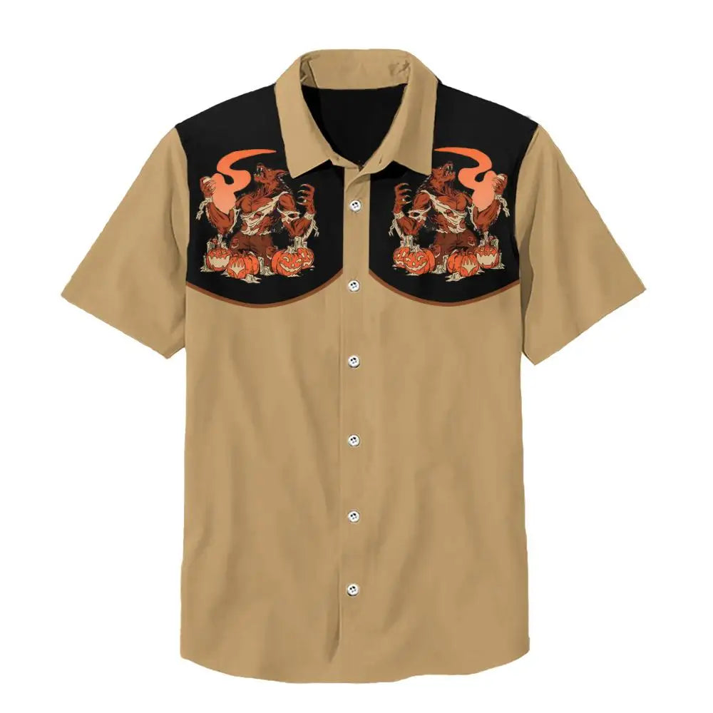 Summer Men's Shirt Outdoor Casual Short Sleeve Hawaii Shirts For Men Fashion Oversized Clothing Button Cardigan Laper Tops