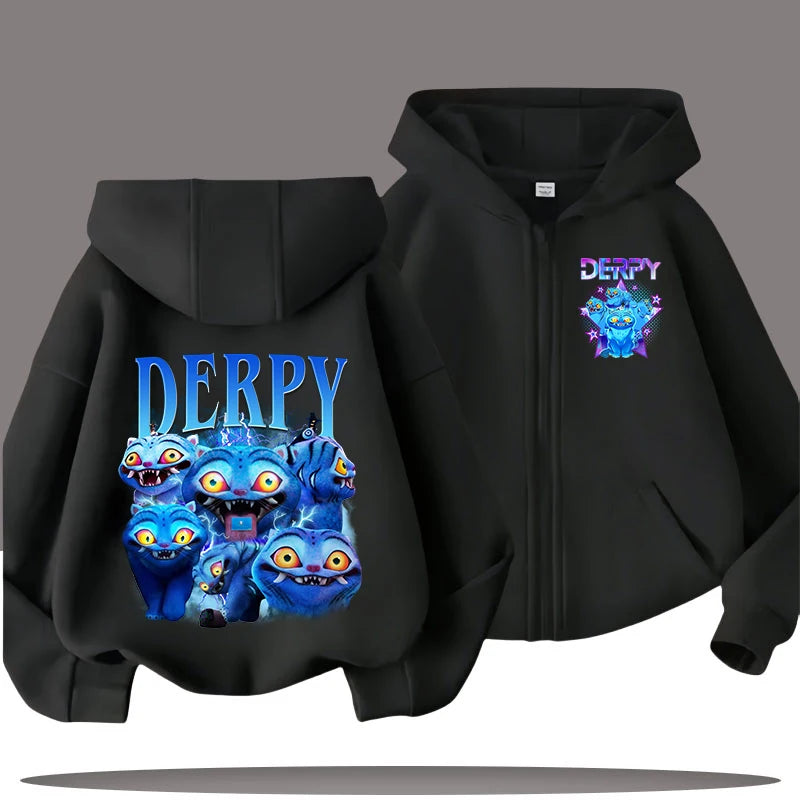 2026 Funny Zip Up Sweatshirts Kpop Demon Hunters Hoodie Children Clothes Kid Girl Boy Sweatshirt Zipper Hoody Baby Casual Top