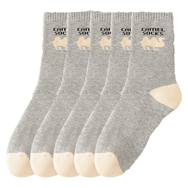 5 Pairs Men Winter Socks Thickened Fleece Terry  Casual Comfortable Calcetines Keep Warm High Quality Long Socks For Men