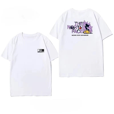 2025 Latest Summer T-shirt Joint Trendy Brand Short-sleeved Pure Cotton Couple Sports, Rock Climbing Half-sleeved Boys and Girls
