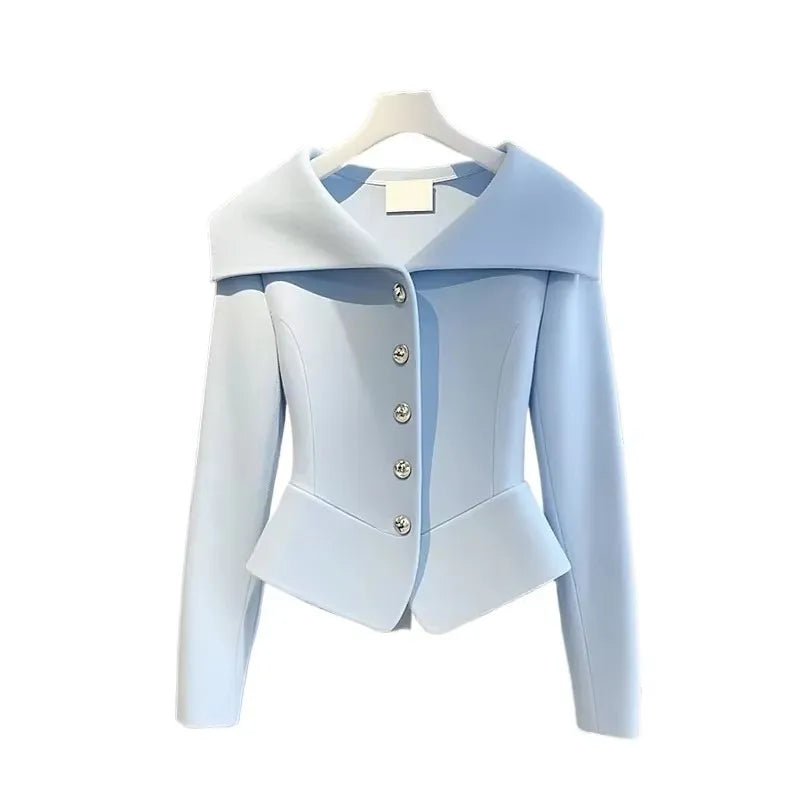 Korean Version Beautiful Ladies Short Jacket 2025 New Spring and Autumn Age Reduction Beautiful Elegant Unique Women's Coat