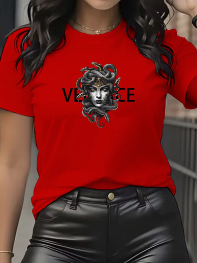New Women's Luxury T-shirt High quality cotton casual T-shirt Summer Women's designer short sleeve retro trendy T-shirt T-shirt