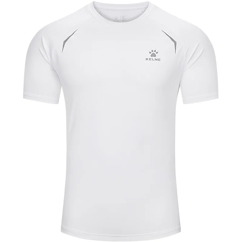 Kelme Men's Sports Tops Quick-drying Fitness Clothes Outdoor Running Breathable Short-sleeved Basketball T-shirt