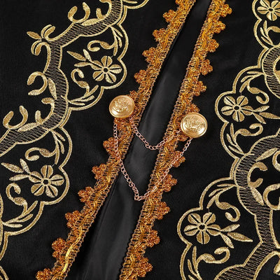 2025 Europe and USA  Gold-encrusted Court Dress Jacket for Men and Women,medieval Prom Performance Clothing,Halloween Costumes