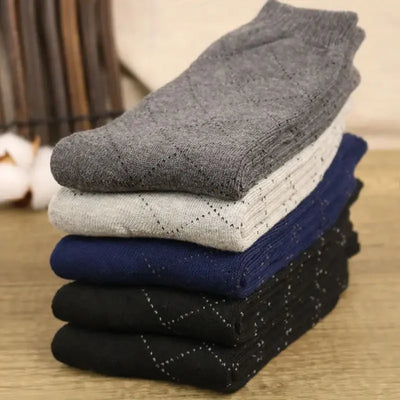 5 Pairs Men Winter Socks Thickened Fleece Terry  Casual Comfortable Calcetines Keep Warm High Quality Long Socks For Men