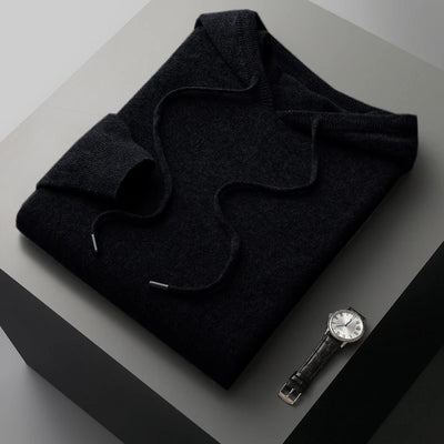 Men's female cashmere One-piece ready-to-wear Hoodie 100% Merino Wool Knitted Sweatshirt Autumn Winter Casual Large Top Long