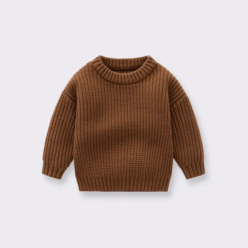 0-7T Toddler Kid Baby Boy Girl Winter Clothes Newborn Baby Sweater Infant Knit Pullover Top Casual Basic Top Knitwear Outfit