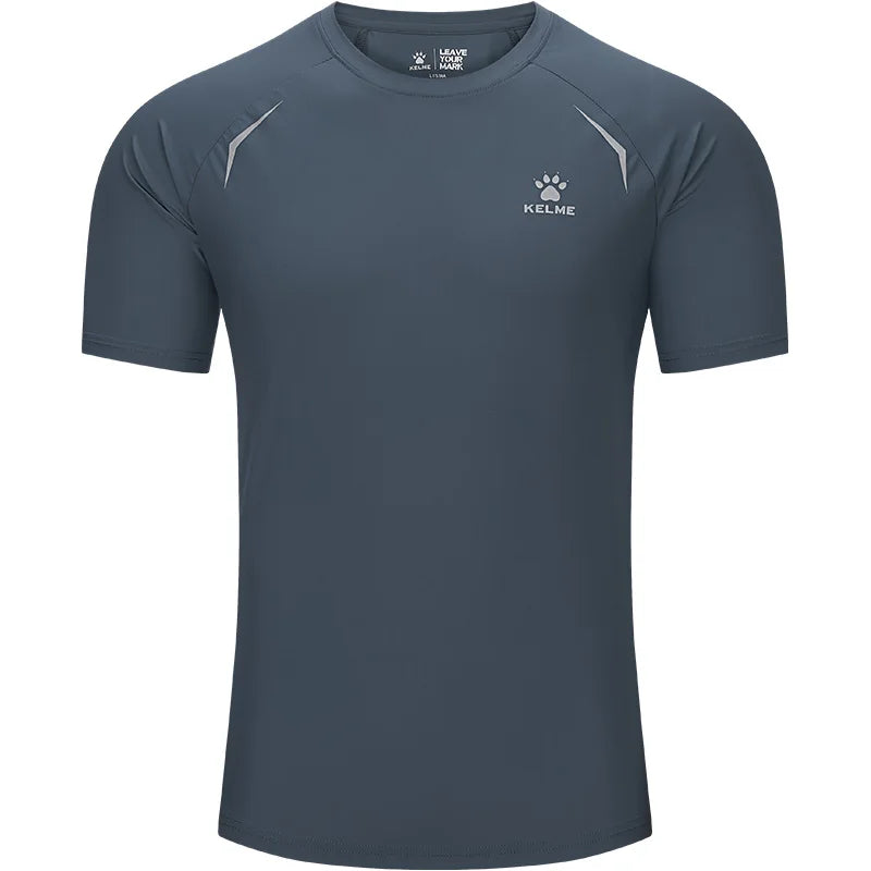 Kelme Men's Sports Tops Quick-drying Fitness Clothes Outdoor Running Breathable Short-sleeved Basketball T-shirt