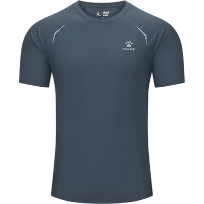 Kelme Men's Sports Tops Quick-drying Fitness Clothes Outdoor Running Breathable Short-sleeved Basketball T-shirt