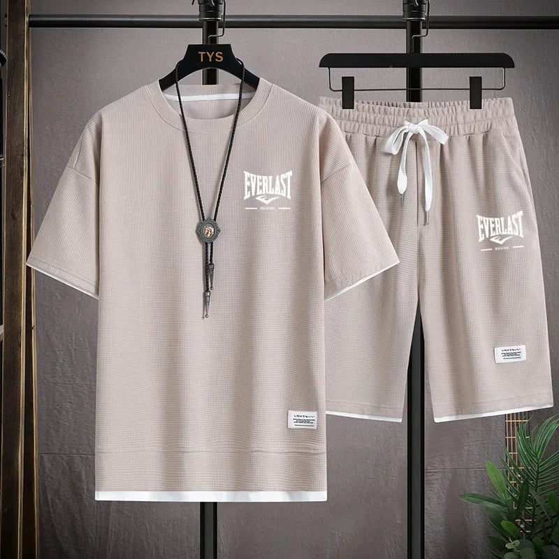 Men's summer Waffle set: