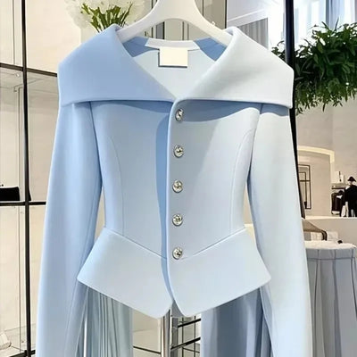 Korean Version Beautiful Ladies Short Jacket 2025 New Spring and Autumn Age Reduction Beautiful Elegant Unique Women's Coat