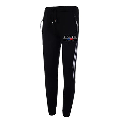 Paris Fashion Men's Tracksuit Zip-up Hoodie Black Sweatpants Autumn Winter Daily Casual Sporty Jogger Set Gym Fitness Sportswear
