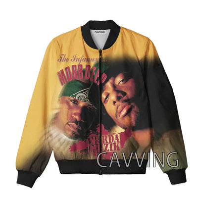 New Fashion Women/Men's  3D Print  Mobb Deep  Zipper Bomber Jackets Men Overcoat Mens Coat Zip Up Jackets