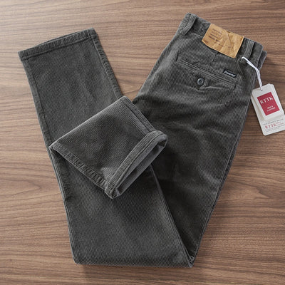 2025 Autumn and Winter New American Retro Heavyweight Corduroy Cargo Pants Men's 97% Cotton Washed Casual Straight Trousers