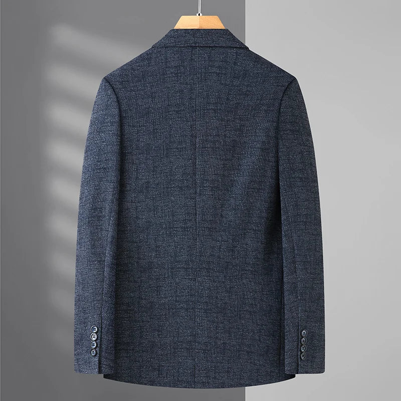 2024 High Quality Fashion Handsome All-in-one Plus-size Casual Suit Men's Business Single West Plus Fat Suit Fat Man Coat