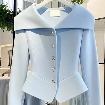 Korean Version Beautiful Ladies Short Jacket 2025 New Spring and Autumn Age Reduction Beautiful Elegant Unique Women's Coat