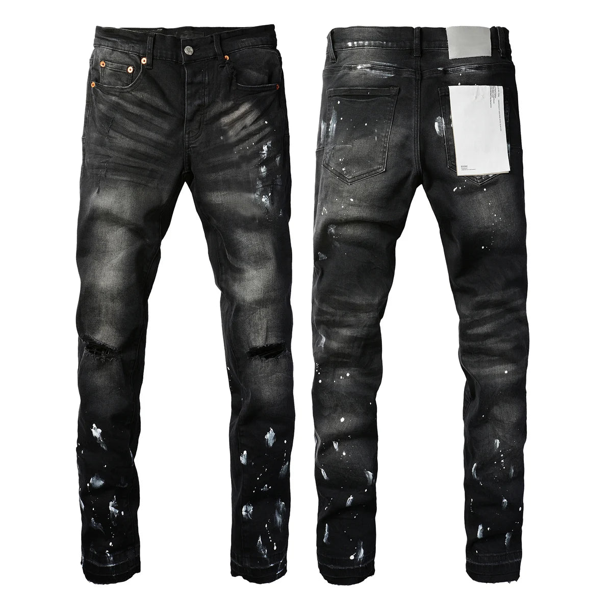 2025  Jeans Men's Vintage High-Waist Skinny  Denim Trousers Low-Rise Repairable Top Quality Streetwear Pants 9006
