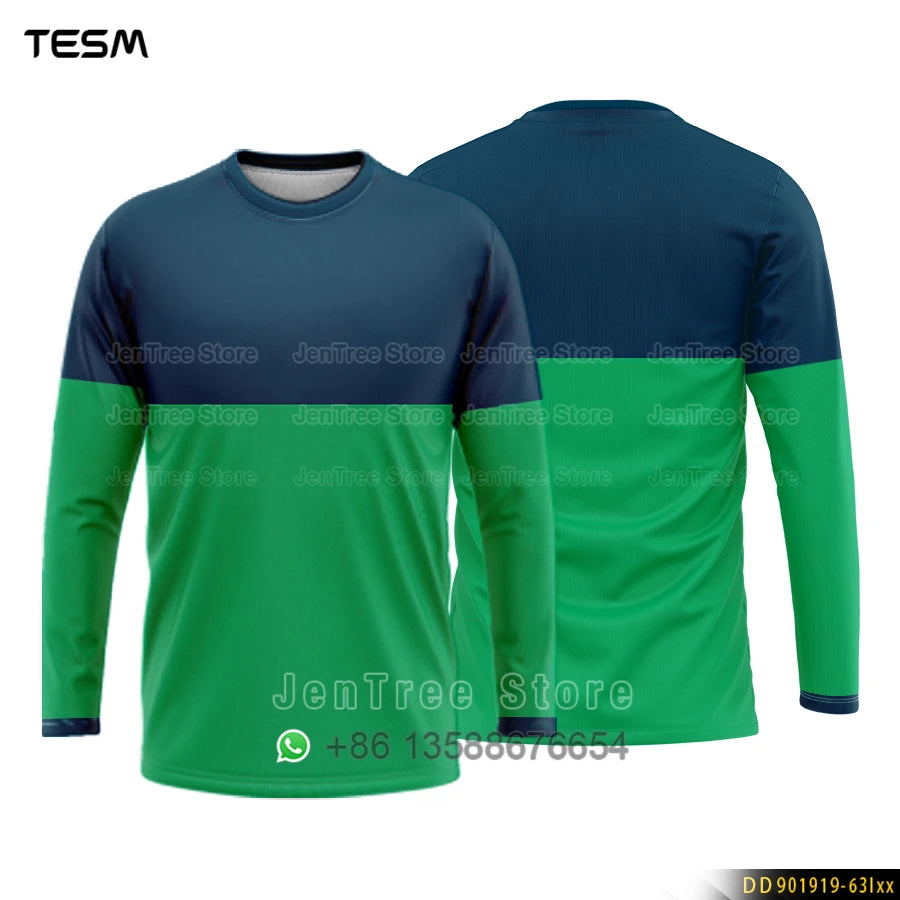 Sun Protection Long-Sleeved T-Shirt Men Sports T-Shirt Summer Breathable Balloon Clothing Kid Outdoor Casual Round Neck