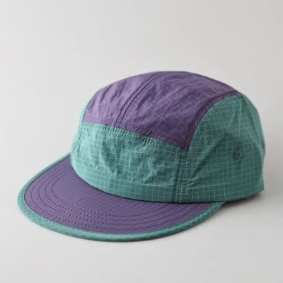 Casual Japanese Style Splicing Baseball Cap Quick-drying Adjustable Sunshade Cap Thin 5-Panel Sun Visor Cap Unisex