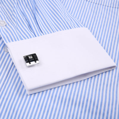 Men's French Cuff Dress Shirt  Long Sleeve Formal Business Buttons Male Shirts Regular Fit Cufflinks Shirt Plus size 6XL