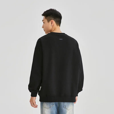 Casual Loose Long Sleeve round Neck Sweatshirt Embroidery for Men Autumn Fashion Brand Couple Matching Comfortable Streetwear