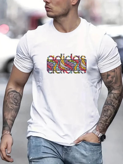 Fashion Brand Heavy Cotton T-shirt Men Women Round Neck Short-sleeved American Trendy Luxury Brand T-shirt Casual Loose Tops