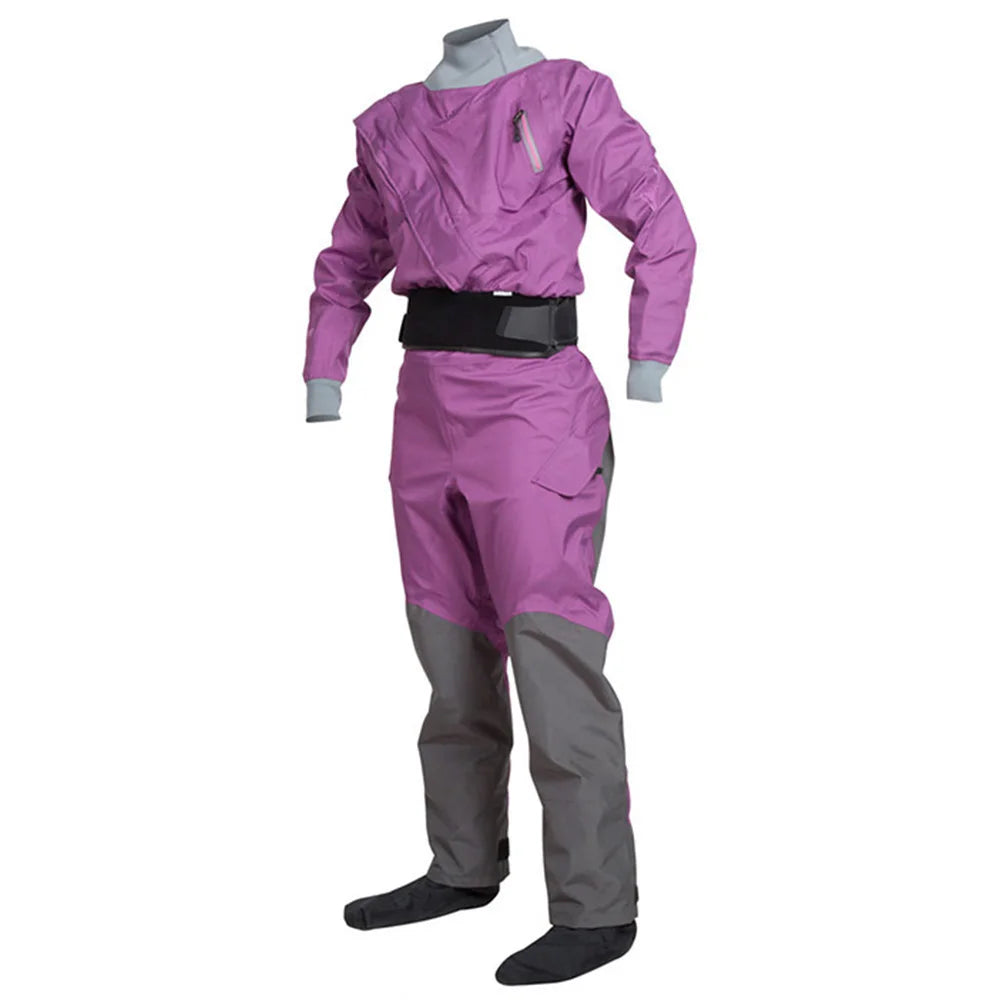 Kayak Dry Suit For Women With Latex Gasket Paddling Drysuit Strokes Waterproof Breathable 100% Water Proofing