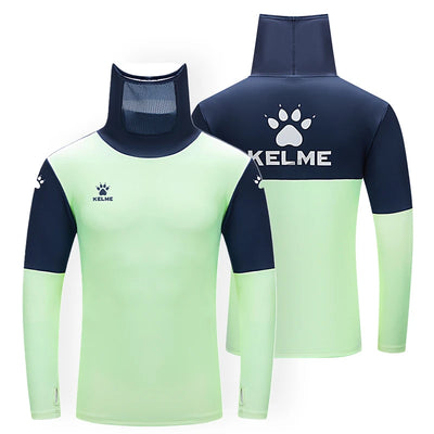 Kelme Football Training Hoodie Long Sleeve Customizable Sportswear Elastic Cold Mask Top Outdoor Warm Hoodie