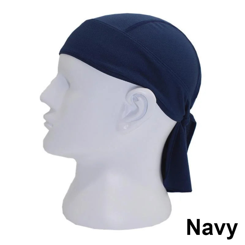 Quick Dry Pure Cycling Durag Head Scarf Summer Men Running Riding Bandana Headscarf Ciclismo Pirate Cap Headband