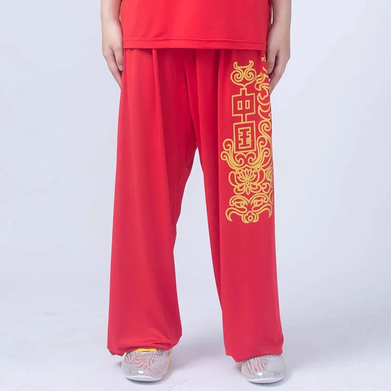 Training Pants Martial Arts Trousers Bloomers Yoga Tai Chi Trousers to Taiji Kung Fu Pants Wushu Pants Light and Smooth