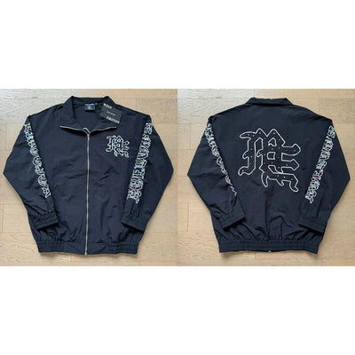 Autumn New Style MIXED EMOTION Zipper Jacket High Quality Colored Hot Diamond Print Windbreaker Casual Trousers Men Women