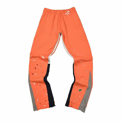 2025 GD Letter Printed Women Men Sweatpants Joggers LA Flare Splash-ink Side Striped Men Stretch Waist Jogging Pants Trousers