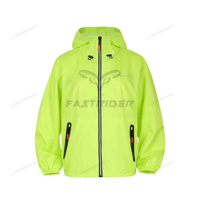 2025 New Adult Waterproof Raincoat Suit For Summer Unisex Motorcycle Raincoat Lightweight Breathable Outdoor Rain Wear