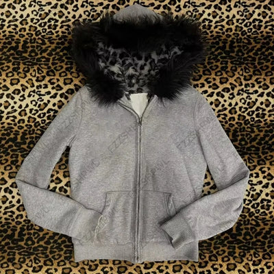 Street Fashion Vintage Woman Clothes Hoodies Y2K Clothes Harajuku Gothic Hip Hop Graphic Chix Hoodies Sweatshirts Casual Jacket