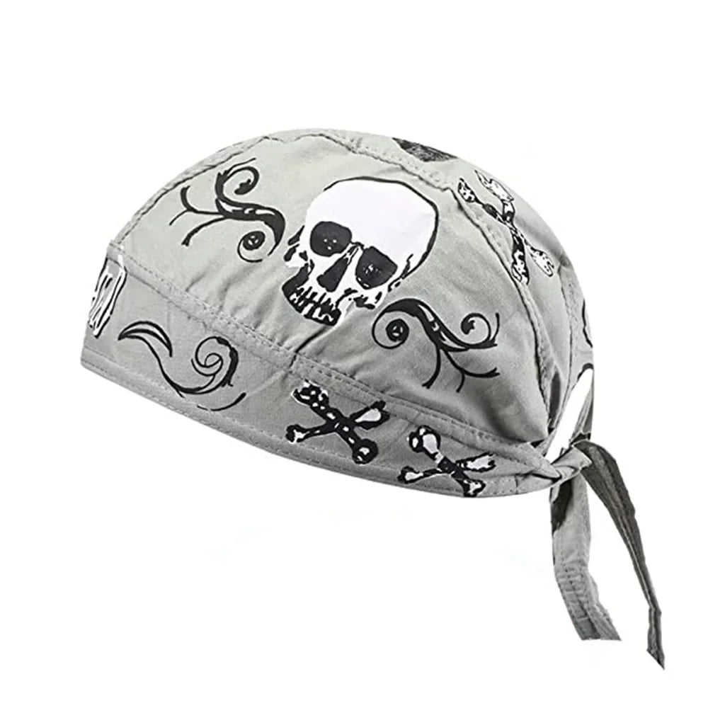 1Pcs Cycling Skull Pirate Cap Hat Bandana Head Wrap Breathable Helmet Liner Anti Sweat UV Sport Headband Scarf for Men and Women