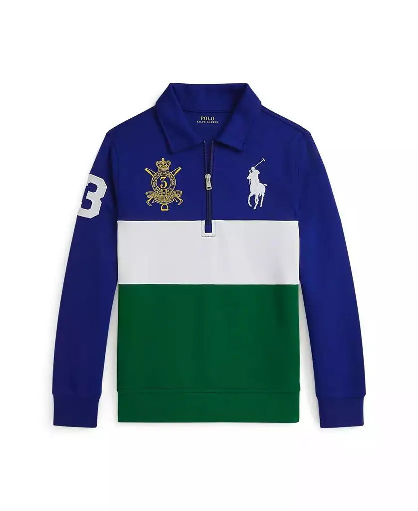 Polo Ralph Lauren | Big Boys Big Pony Double-Knit Collared Sweatshirt