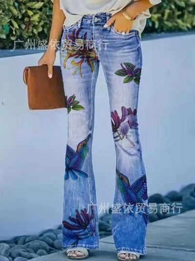 2022 New Independent Station Selling Plus Size Women's Casual Trousers Thin Style Jeans Women's Fashionable Elegant Design