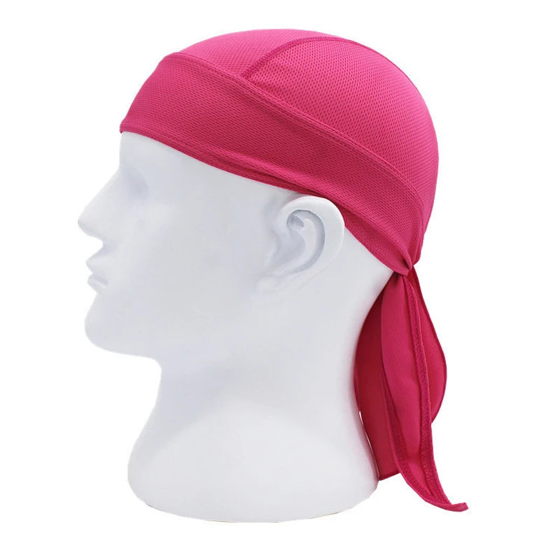 Quick Dry Pure Cycling Durag Head Scarf Summer Men Running Riding Bandana Headscarf Ciclismo Pirate Cap Headband