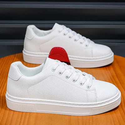 New Fashionable Personalized Men's Casual Board Shoes Versatile Flat White Shoes Men's Flat Shoes