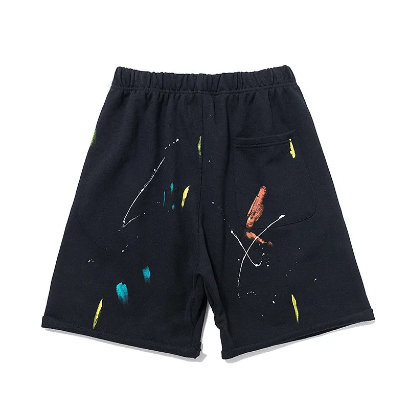 Luxury Cotton Graffiti Patchwork Casual Pants Mens 2024 New Brand Clothes Women Retro High Street Sweatpants Graphic Trousers