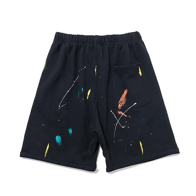 Luxury Cotton Graffiti Patchwork Casual Pants Mens 2024 New Brand Clothes Women Retro High Street Sweatpants Graphic Trousers