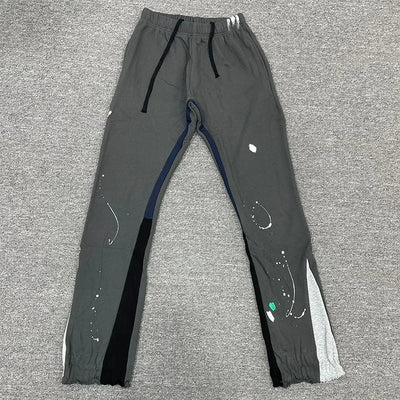 Tie Dye Sweatpants Y2K Pants Mens Womens Harajuku Hip Hop Tie Dye Graffiti Baggy Pants Drawstring Jogging Casual Trousers
