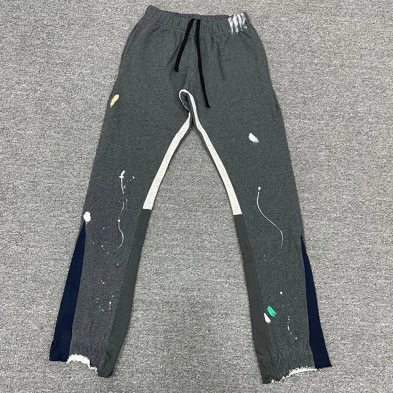 Tie Dye Sweatpants Y2K Pants Mens Womens Harajuku Hip Hop Tie Dye Graffiti Baggy Pants Drawstring Jogging Casual Trousers