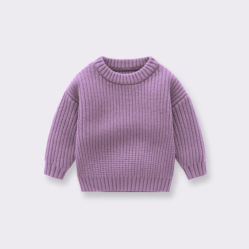 0-7T Toddler Kid Baby Boy Girl Winter Clothes Newborn Baby Sweater Infant Knit Pullover Top Casual Basic Top Knitwear Outfit