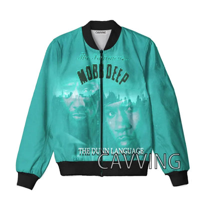 New Fashion Women/Men's  3D Print  Mobb Deep  Zipper Bomber Jackets Men Overcoat Mens Coat Zip Up Jackets