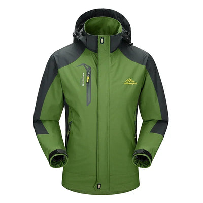 Outdoor Waterproof Hiking Jacket Sets Men Spring Breathable Hooded Coat Trekking Camping Climbing Quick-Drying Trousers Suit