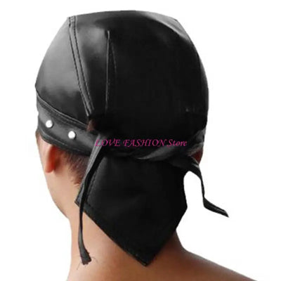 Hip Hop Grunge Photo Props Skull Durag for Dating Photography Cabbie Headwear Rivet Studded Hat Y166